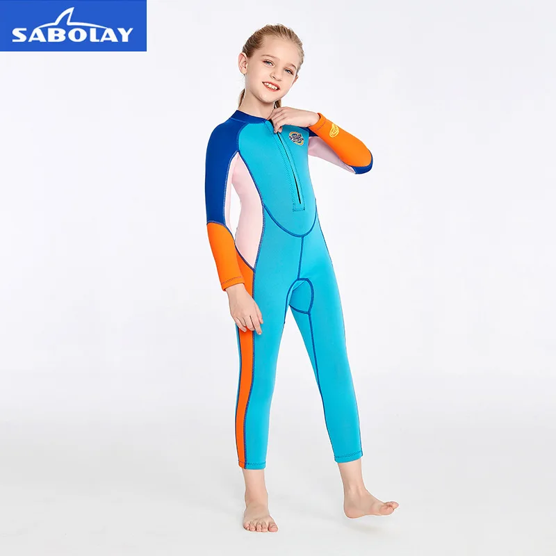 2mm Neoprene Professional Scuba Diving Suit for Children Surf Swim Kids Wetsuit 
