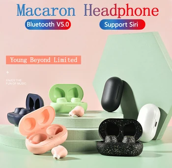 

Dual Microphone Wireless Earphones TWS Headphone 9D Stereo Music Headset Bluetooth 5.0 Touch Earbud With Charging Box for Phones