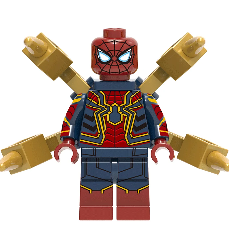 X0221-978 Super Heroes Single Sale Building Block Figures ZOMBIE SPIDERMAN RED SKULL GHOST RIDER WOLVERINE Bricks Toys for Children Compat - Color: X0221-978
