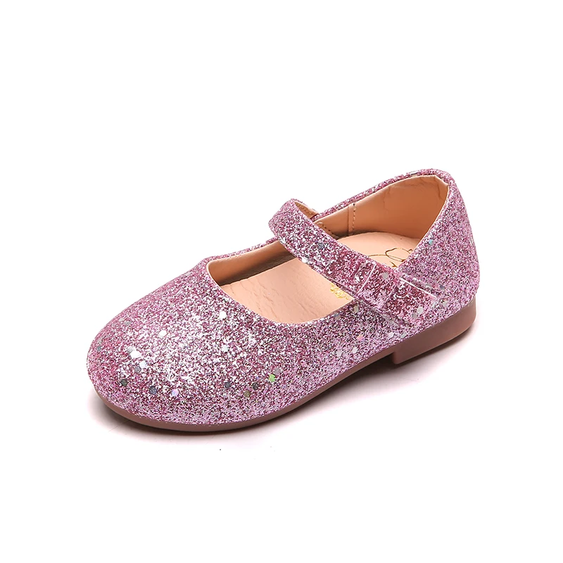 Pink Кожаные туфли для маленьких девочек Детские Вечерние и танцевальные туфли для девочек, Весенняя верхняя одежда, туфли на плоской подошве для детей от 4 до 15 лет - Цвет: Pink