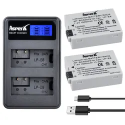 2Pc 1800mAH LP-E8 LPE8 LP E8 Battery Li-ion Batterie + LCD Dual Charger for Canon EOS X4 X5 X6i X7i T2i T3i 550D 600D 650D 700D 2Pc 1800mAH LP-E8 LPE8 LP E8 Battery Li-ion Batterie + LCD Dual Charger for Canon EOS X4 X5 X6i X7i T2i T3i 550D 600D 650D 700D