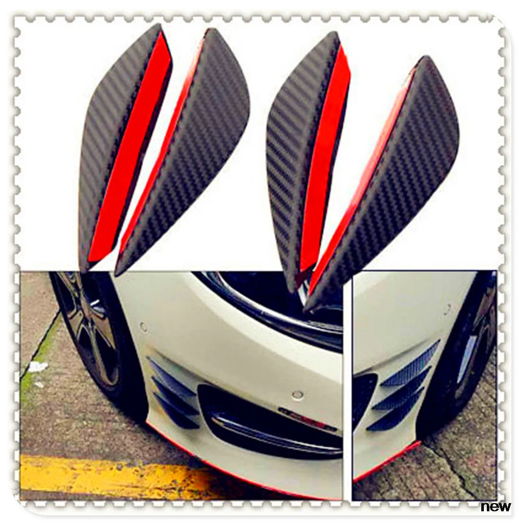 Car Bumper Lip Fin Splitter Spoiler Canard For Volkswagen VW POLO Golf 4 6 7 CC Tiguan Passat B5 Touareg2 GolfA5 GT | Автомобили и