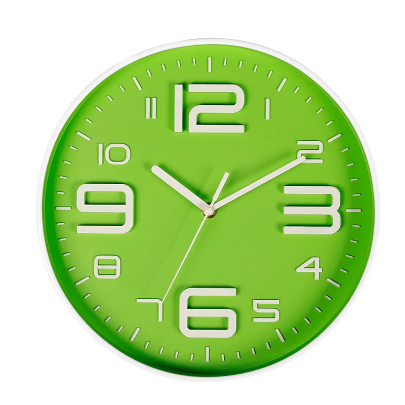 Large Digital Wall Clock Silent Nordic Creative Yellow Modern Home Simple Reloj Pared Living Room Decoration MM60WC | Дом и сад