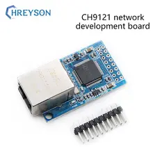 Placa de desenvolvimento de rede ch9121 porta serial ao módulo ethernet servidor de porta serial única microcomputador módulo de rede