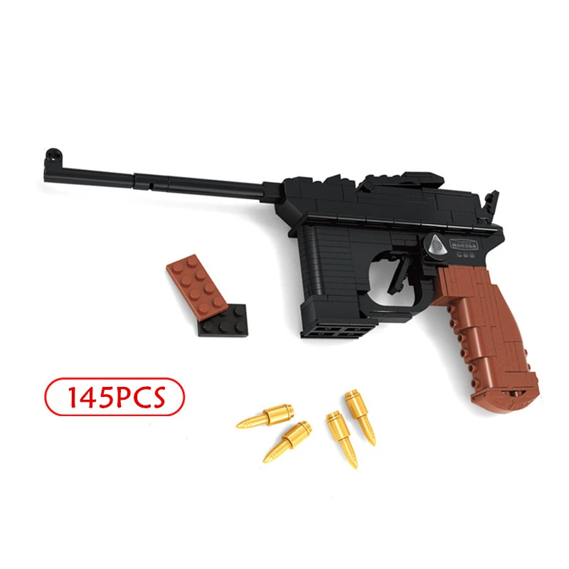 

145pcs Military Gun Building Blocks Gun Arms Series Pistol Guns Weapons Boy Model assembled Bricks Toys For Children Kids Gifts