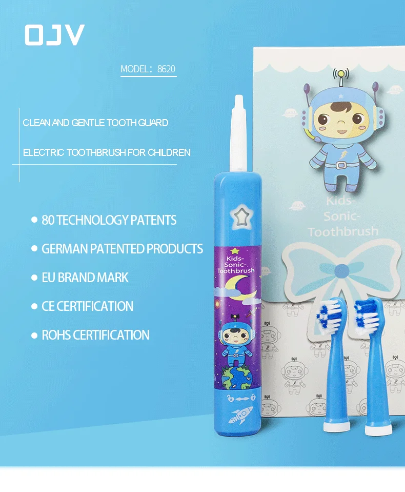 Children Electric Toothbrush Cartoon Pattern Automatic Musical Kids Music USB Charging Children Electric Toothbrush for Kids