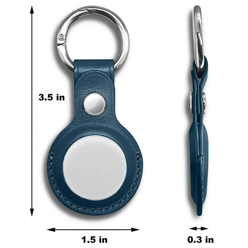 For Apple Airtags Case Leather Keychain Protective For Airtag Tracker Locator Device Anti-lost silicone airtag case smart tag case airtag case keychain