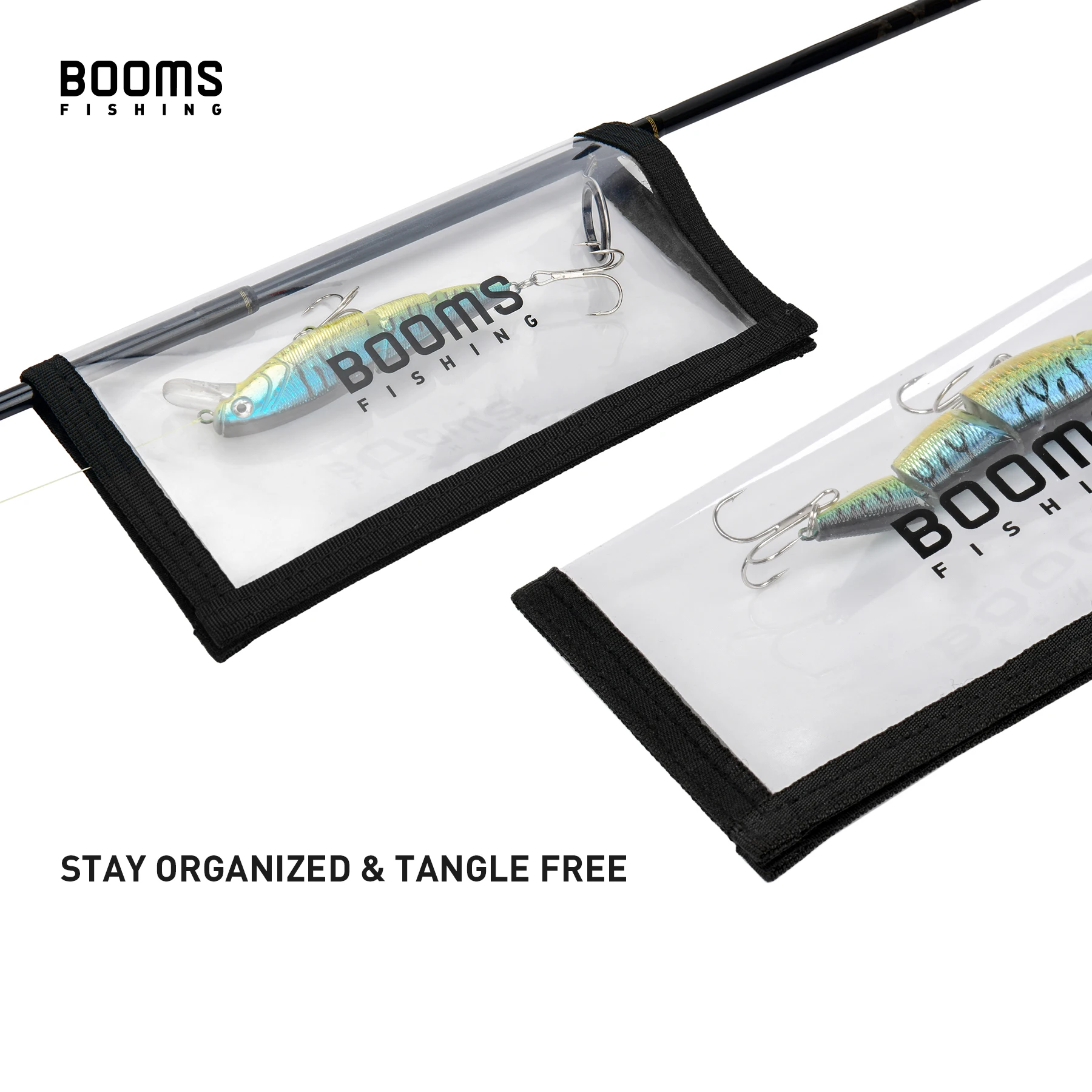 Booms Fishing LW1 2 Pcs Clear View Lure Hooks Wraps Lure Spoon Bag Portable  Protective Cove, Fishing Tool Tackle Box Accessories