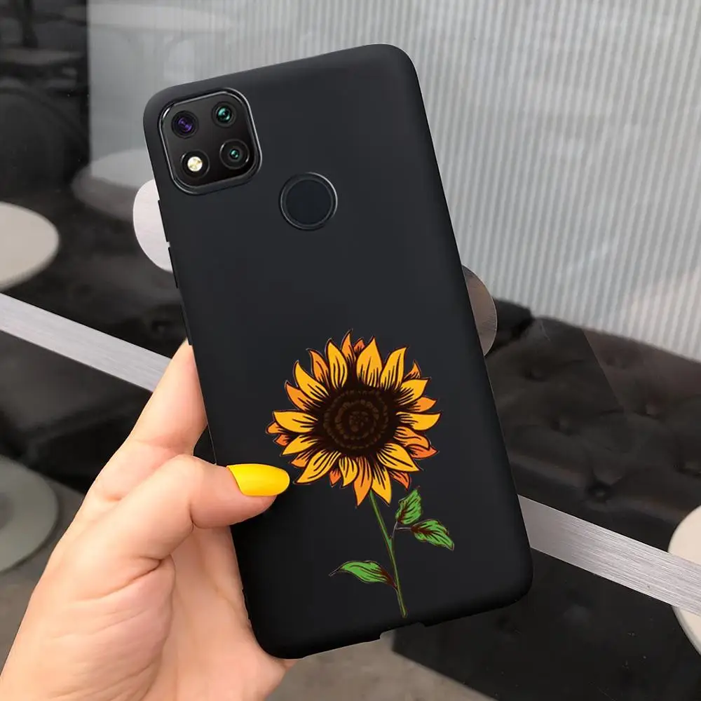 Case For Xiaomi Redmi 9C NFCA Redmi 9A 9C Redmi9 Redmi9A 9 C Cover Custom Sunflower Butterflies Phone Case Soft Silicone Fundas xiaomi leather case glass Cases For Xiaomi