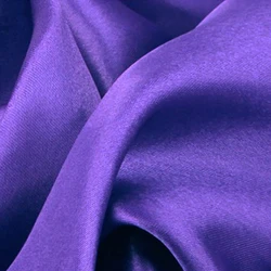 Soft Satin Fabric for Wedding Decorations, DIY Sewing, and Craft Accessories - 34 Vibrant Colors (VIOLET)
