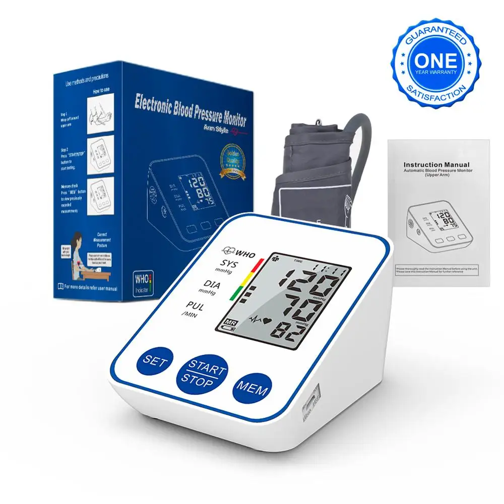 Blood Pressure Monitor Upper Arm Automatic Digital Blood Pressure Monitor Cuff Home BP Sphygmomanometers with Large LCD Display blood pressure monitor,blood pressure meter