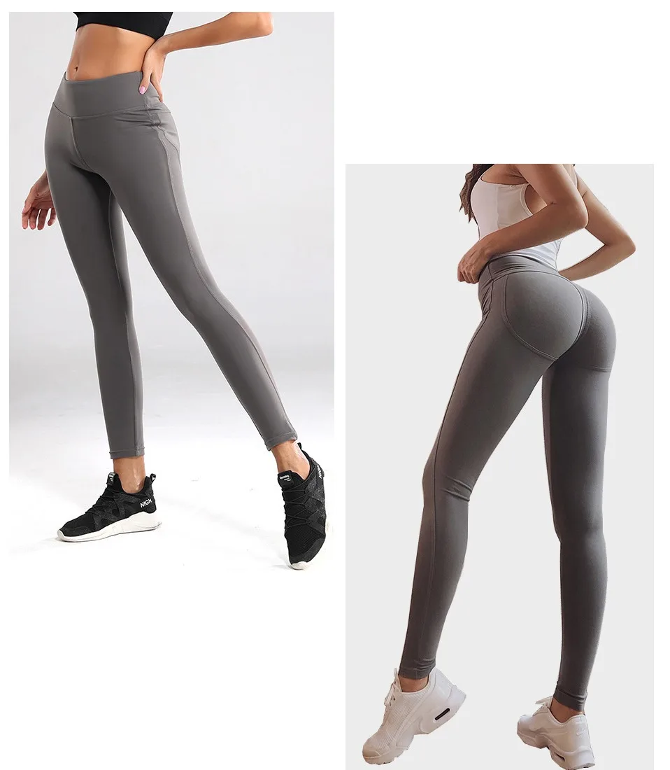 Бесшовные серые леггинсы Gymshark, женские леггинсы, Mujer, для тренировок, фитнеса, спорта, сексуальные, спандекс, высокая талия, пуш-ап, для занятий спортом, леггинсы для спортзала