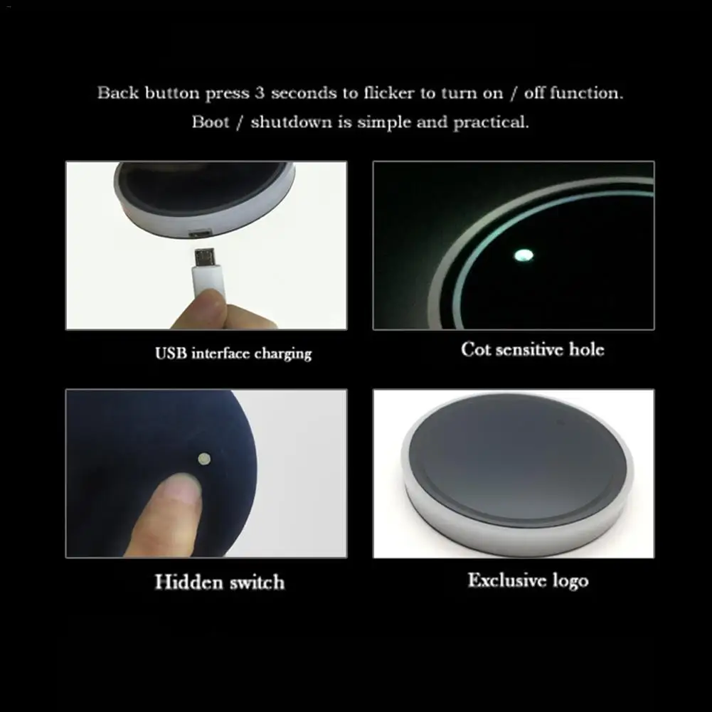 Светодиодный подстаканник для автомобиля с usb-зарядкой, нескользящий коврик, люминесцентный подстаканник для украшения автомобиля, водонепроницаемый, пыленепроницаемый, светодиодный, различные цвета