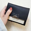 Wallets Women Card Holder Cute Panelled Short PU Leather Clutch Wallet Chic Ins Mini Purse Ladies Cat Korean Style Bag Fashion ► Photo 2/6