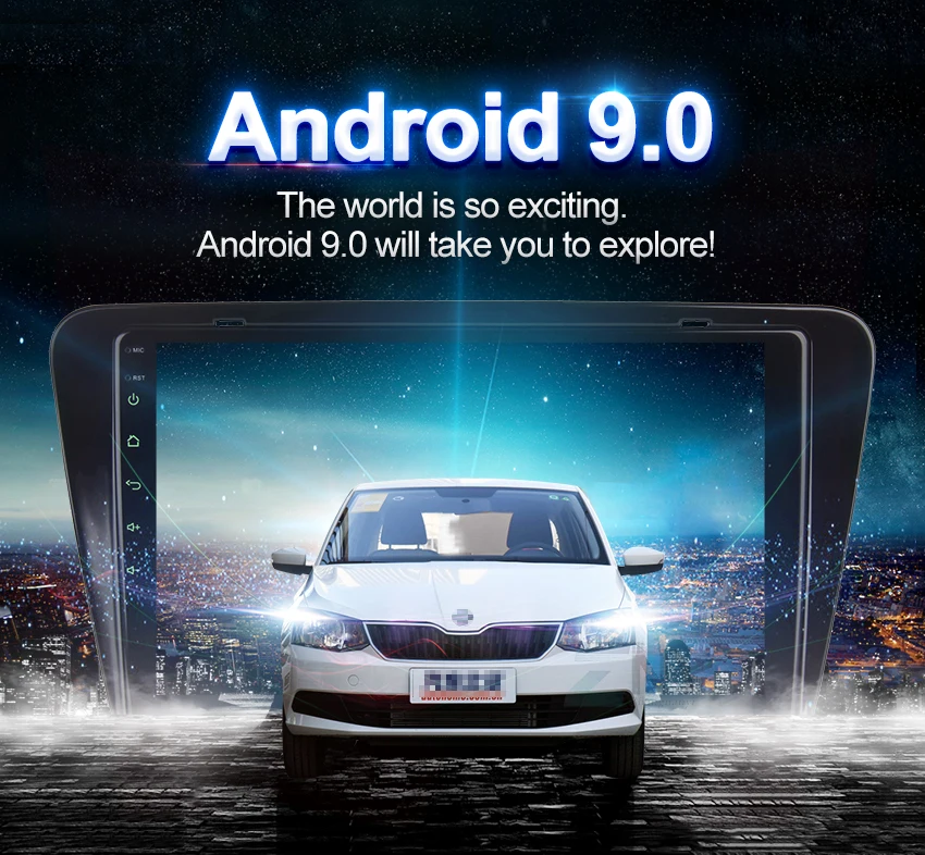 10," ips 2.5D Топ Дисплей Android 9,0 Carplay для Skoda Octavia A7 стерео компактное минирадио аудио gps навигации