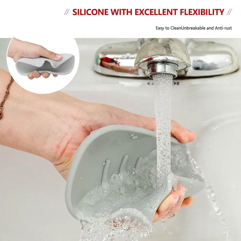 Нескользящая Коробка для мыла в форме листа ванной комнаты держатель поднос