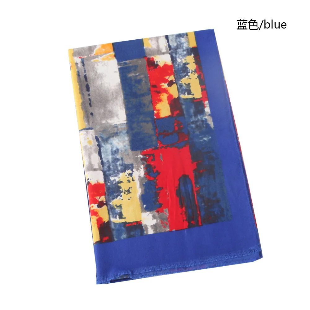 Fashion Ombre Pattern Cotton Scarf 6Colors 10pcs/lot
