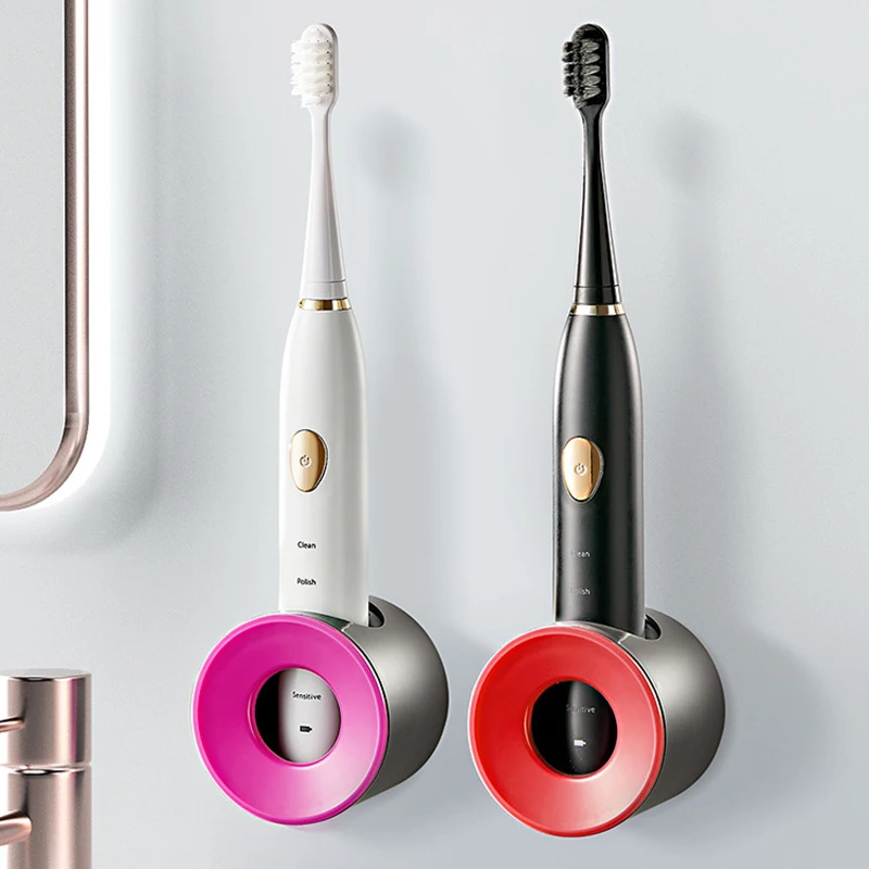 Estante de almacenamiento de cepillos de dientes eléctrico colgante de pared, soporte para cepillos de dientes, montado en la pared, para cuarto de baño, cepillo de dientes, 1 Uds.