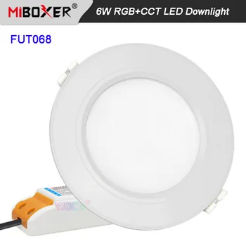 

Miboxer FUT068 6W RGB+CCT LED Downlight AC100~240V 50/60Hz Round AIuminum LED Ceiling Spotlight