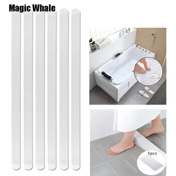 

5/10pcs Transparent Adhesive Anti-Slip Sticker Bathroom Bathtub Floor No Trace Non-slip Strip Stair Steps Safe Sticker