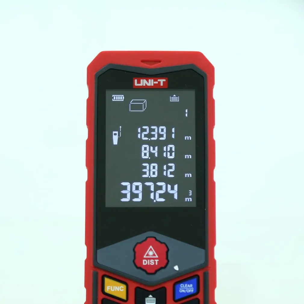 UNIT 100m Mini Digital Handheld Laser Distance Meter Rangefinder Diastimeter Area Volumn Pythagorean Range Finder Tape Measure