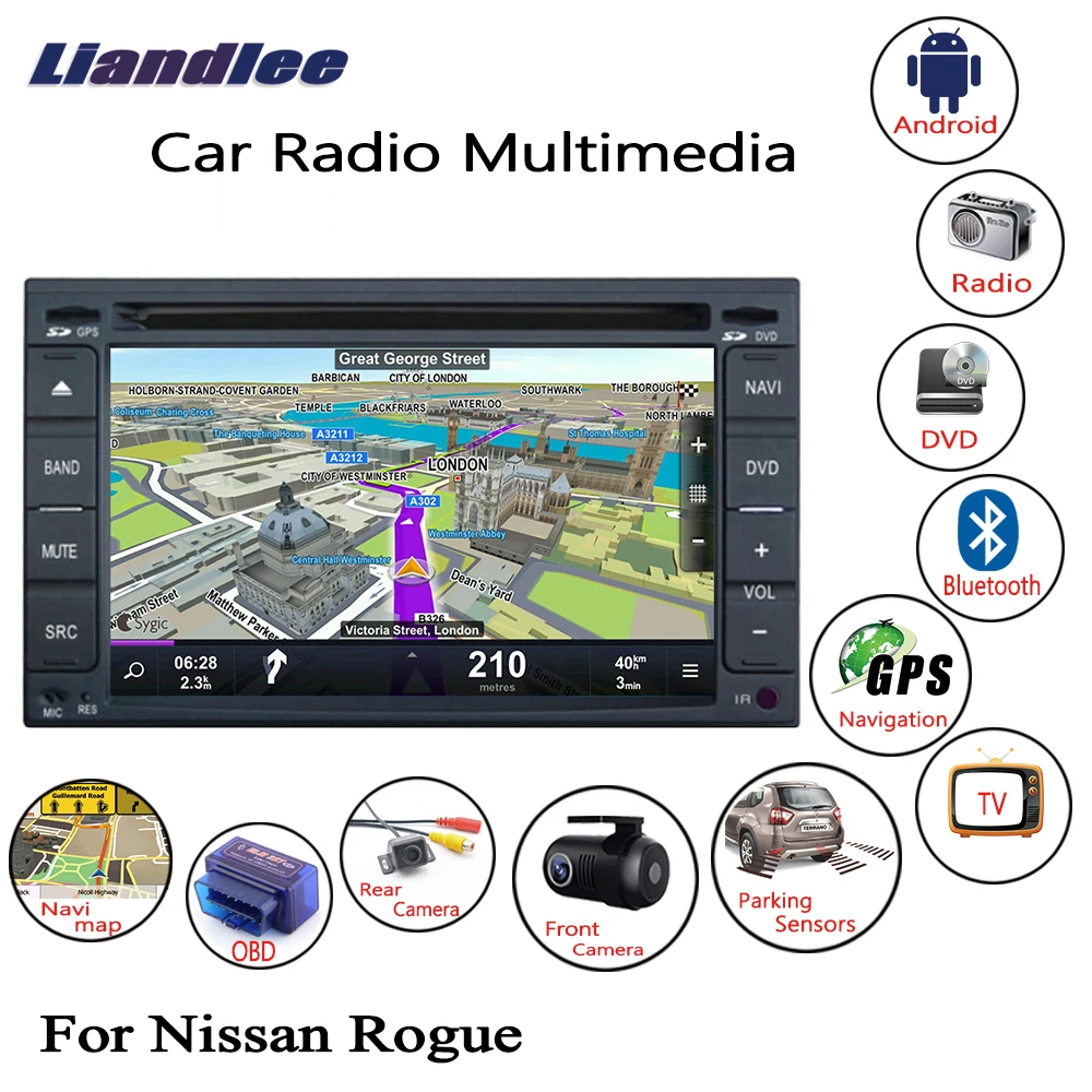 For Nissan Rogue 20082013 Car Android Multimedia Dvd Player Gps