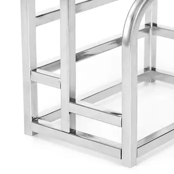 

Stainless Steel Knife Block Pot Lid Holder Cutting Board Rack Kitchen Organizer 53CB