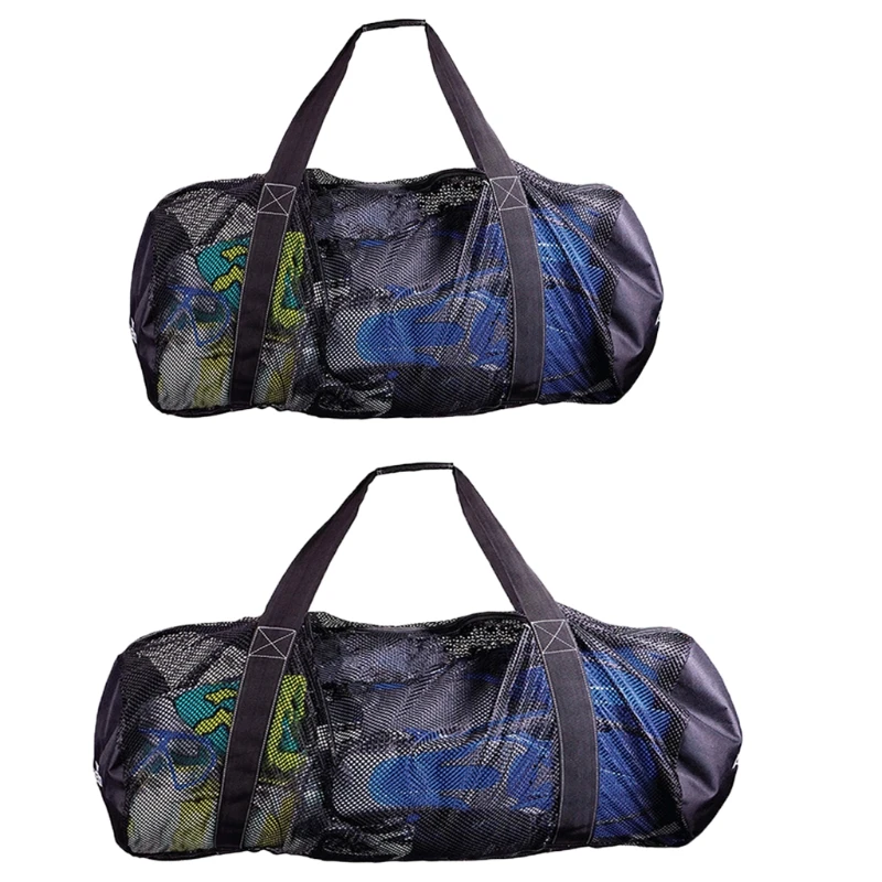 Storage Bag Travel Bags Foldable Mesh Dive Bag Durable Strong Load Bearing Wide Firm Handle Safer Swimming Storage Bag for Travelling Outdoor