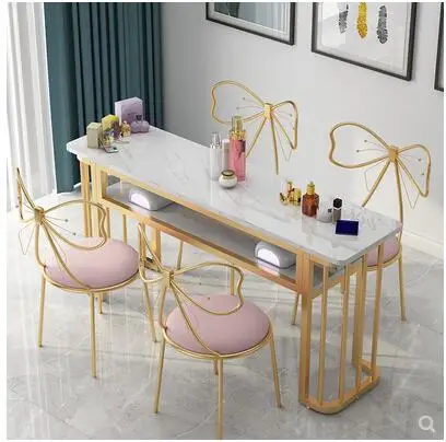 Web celebrity Nordic nail table simple economy single small double nail table