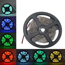 5 m led 스트립 빛 12 v 3528 1 미터 5 미터 따뜻한 차가운 흰색 분홍색 녹색 파란색 빨간색 smd 리본 천장 캐비닛 빛 방수(China)