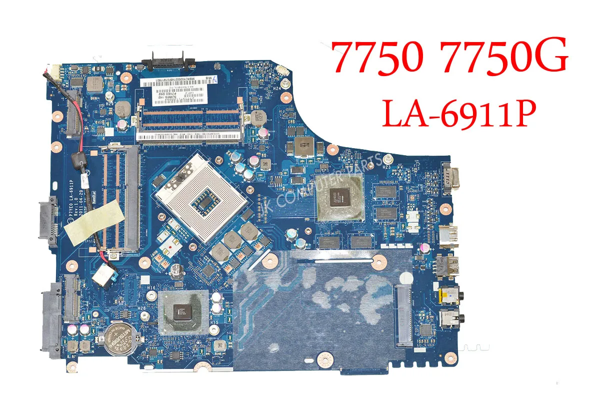 

Laptop motherboard For acer 7750 7750G HM65 P7YE0 LA-6911P REV 1.0 non-integrated graphics card 100% fully tested