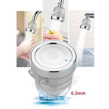 

Three-stage Regulation Universal Rotating Sprinkler Shower Head Faucet Tap New