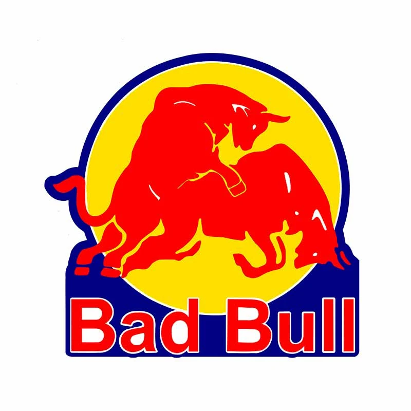 13*13cm Car Stickers for Bad Bull Vinyl Decal Truck Window Sticker Bumper Laptop Wall Helmet Camper Waterproof Decor | Автомобили и