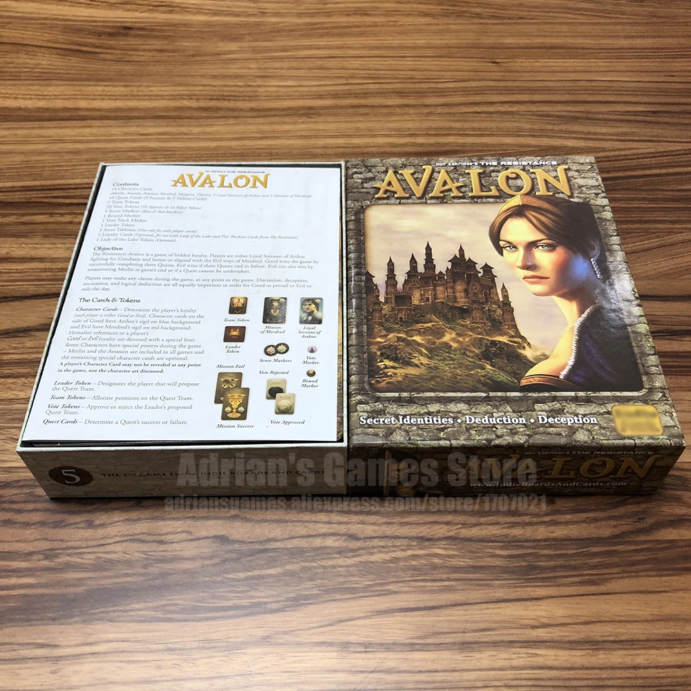Avalon настольная игра сопротивление настольные игры английское издание высокое качество 5-10 игроков Вечерние игры