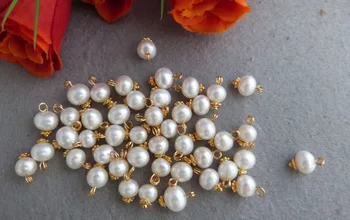 

200PCS/Lot AAA 7-8MM White Freshwater Potato Round Pearls Loose Beads