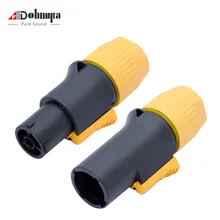 10 шт. IP65 Водонепроницаемый динамик мощность con 20A светодиодный большой экран power Plug PA66 огнестойкий Промышленный разъем питания