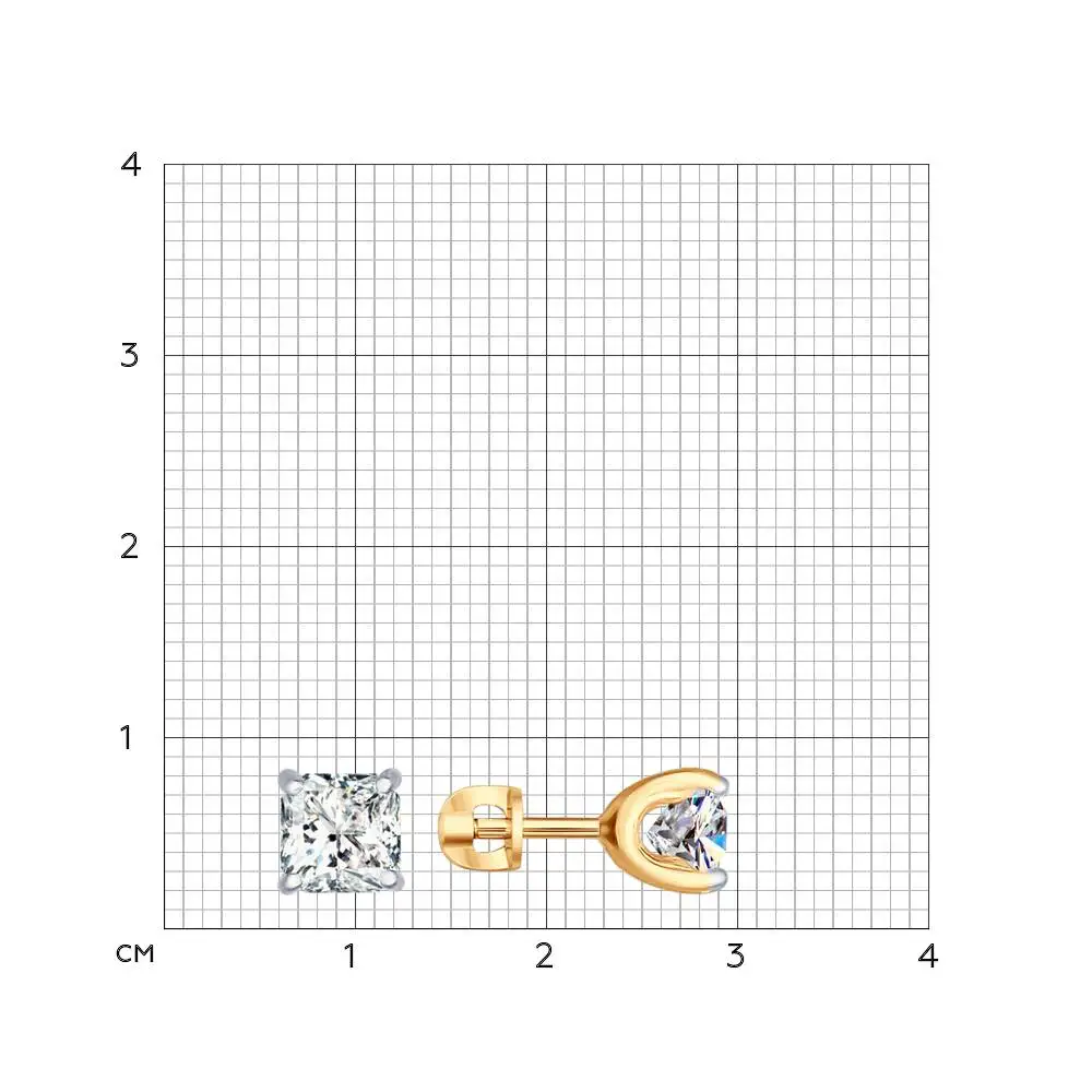 Серьги SOKOLOV из серебра со Swarovski Zirconia