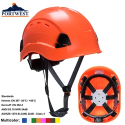 PORTWEST – casque de sécurité de Construction ventilé, taille ue, casque de Protection rigide, casquette de Protection de la tête 