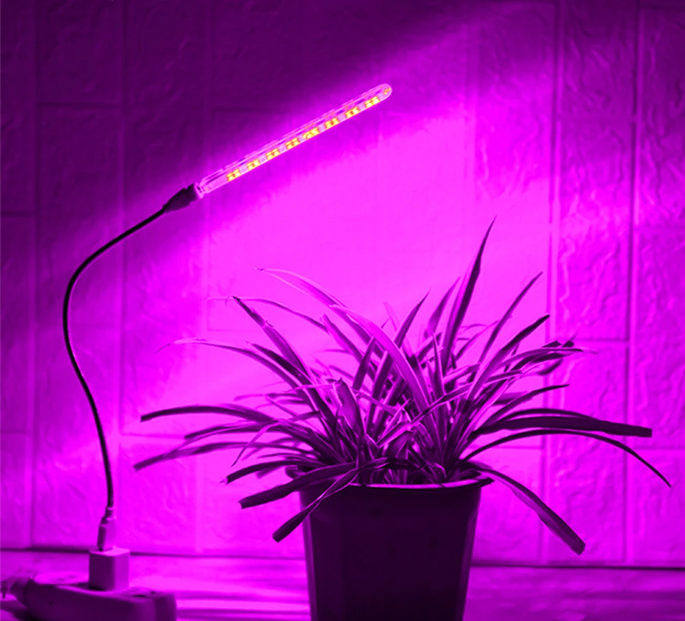 USB СВЕТОДИОДНЫЙ светильник для выращивания растений 16 красный + 8 blue12W DC 5V Fitolampy