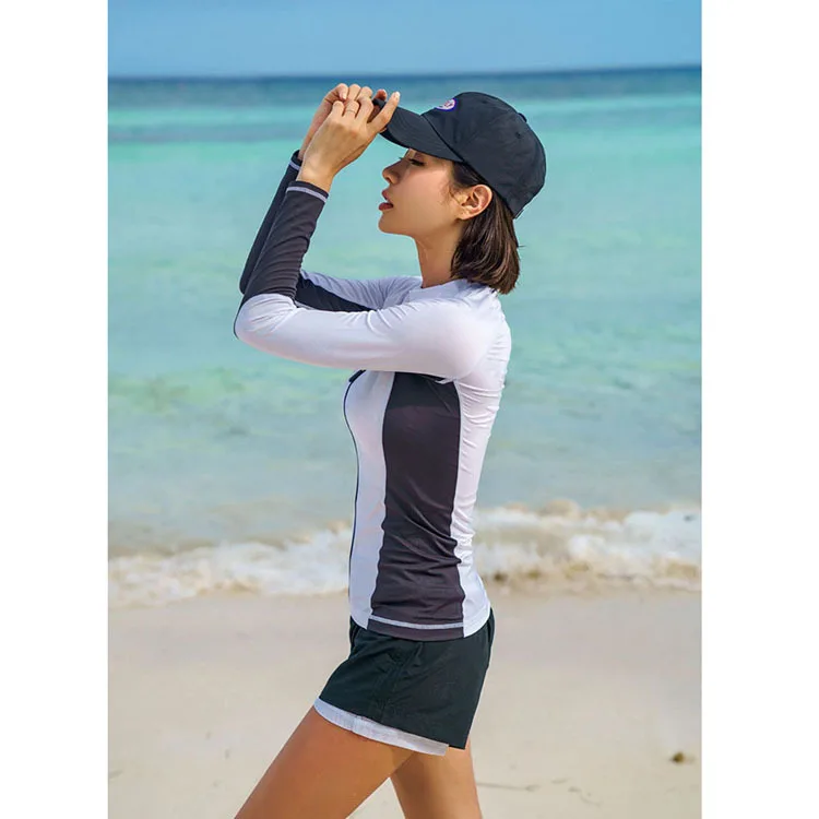 

New Style Split Type Long Sleeve Surfing Set Quick-Dry Couples Diving Suit 1916