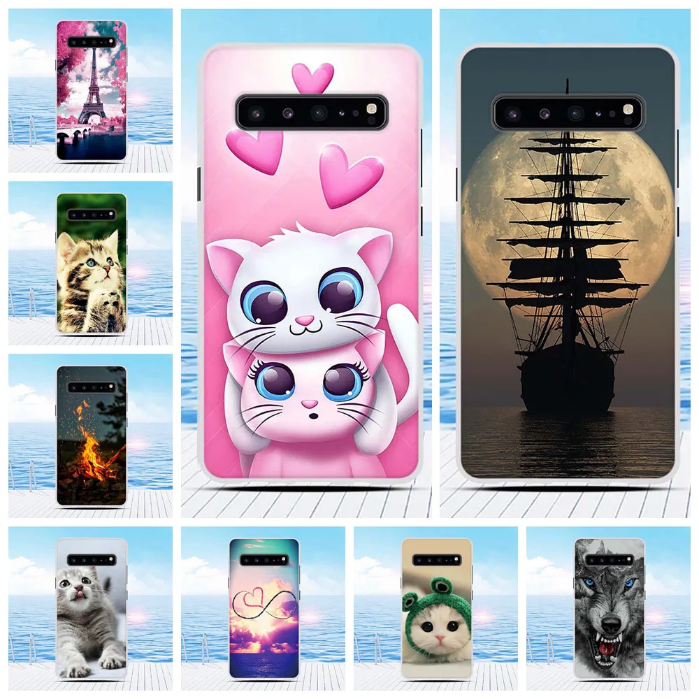 Чехол для телефона Samsung Galaxy S10 5G G977 TPU силиконовый чехол Модный узор Capa 6 7 &quotдля |