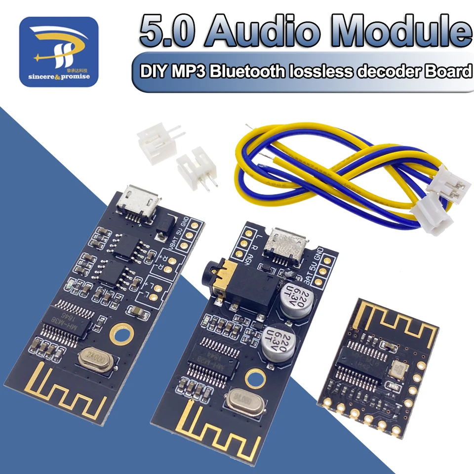 5pcs MH-MX8 M28 Bluetooth MP3 Audio Receiver Module - HiFi Lossless Decoder, Bluetooth 4.2, 20m Range, For DIY Audio Projects