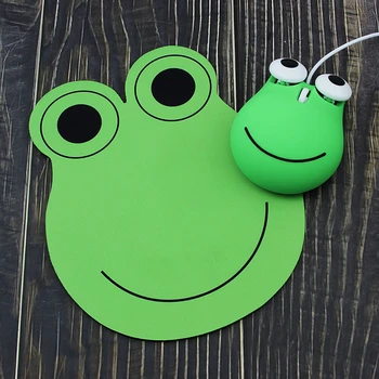 

Cute Wired Computer Mouse Leap Frog Mini Cartoon 3D Optical USB Gaming Mice With Mouse Pad For Kid PC Laptop Desktop Macbook Pro