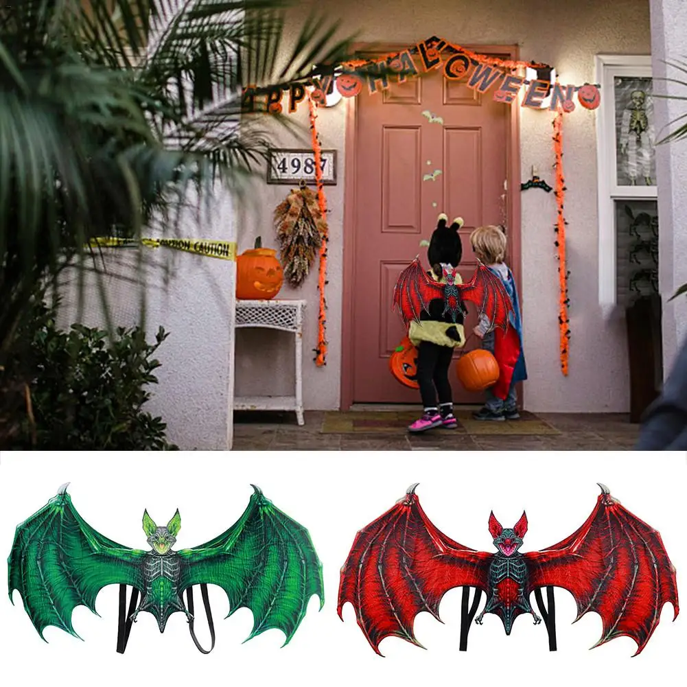 

Kid/Adult Carnival Party Decoration Suit Masquerade Props Felt Unique Vampire Bat Cosplay Costume Anime Devil Halloween Wings