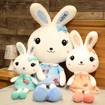 

cute rabbit wearing skirt plush toys Bunny stuffed animal baby doll baby accompany sleep toy gifts for kids room decoration