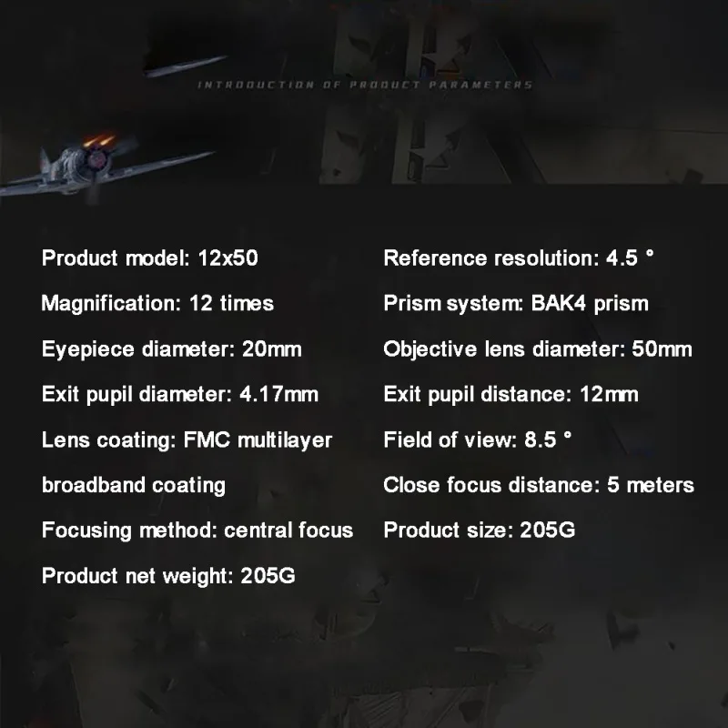 12x50 Монокуляр высокой мощности HD ночного видения Портативный Открытый телескоп для кемпинга туризма охоты