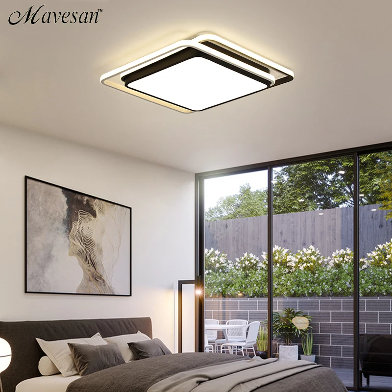  Modern Ceiling Lights Lamp Ceiling Black White Lampshade high quality Ceiling lamp for living room  - 32902283730