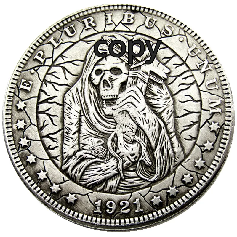 

HB(37) US Hobo Dollar Hand Carved Creative Design Copy Coins