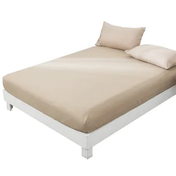 

bedspread thickening sanding bed cover multi-size multi-color mattress set household solid color protective cover bedding