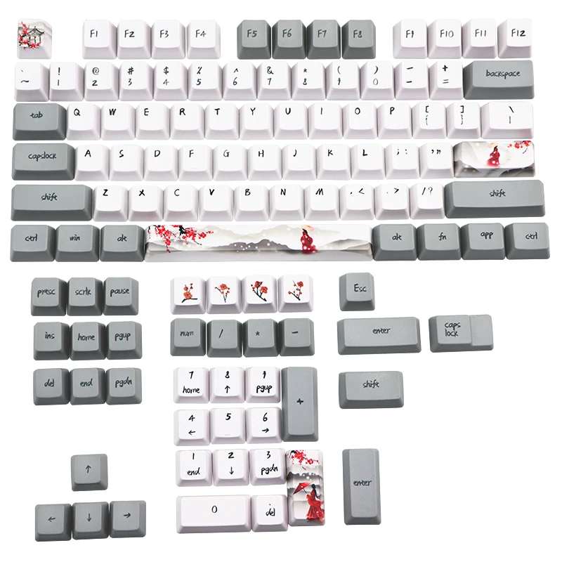 Dye Sub Keycap PBT Keycaps Set Mechanische Toetsenbord keycap Voor for GH60 RK61/Annie /poker/GK61dz60 TKL87 104 oem Profile Dye Sub Keycap PBT Keycaps Set Mechanische Toetsenbord keycap Voor for GH60 RK61/Annie /poker/GK61dz60 TKL87 104 oem Profile
